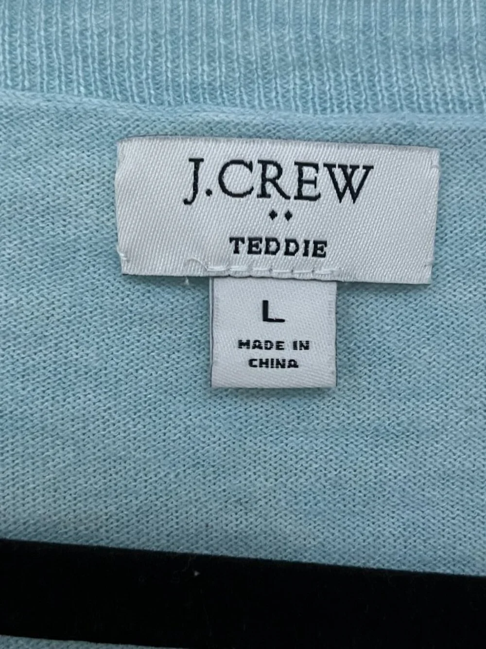 J. Crew Teddie Sweater Light Blue. Size L